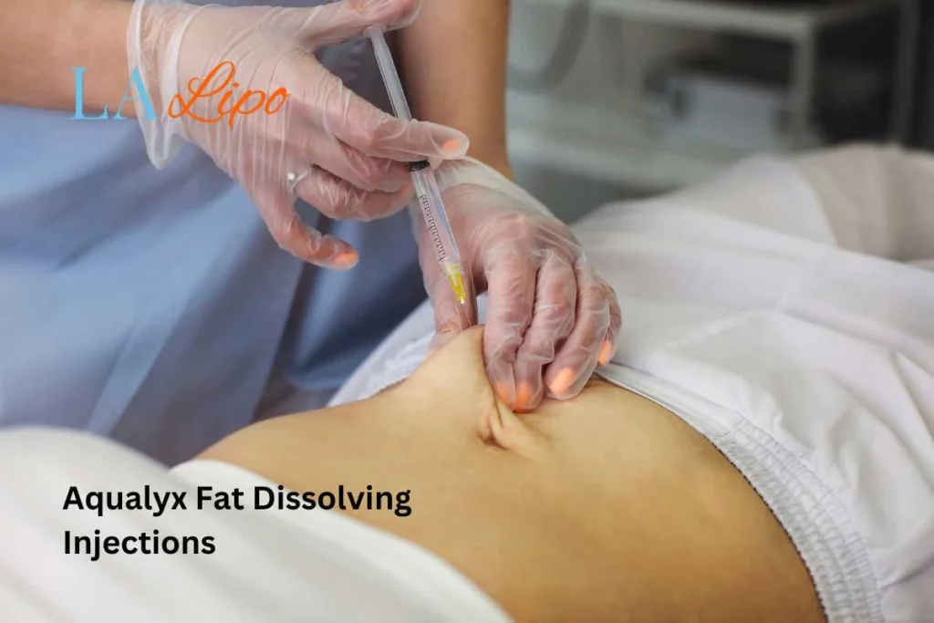 woman having fat dissolving injections West Ham in the stomach