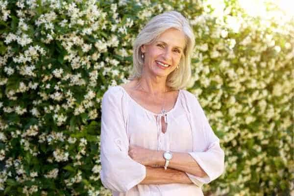Older woman happy with urinary incontinence treatment West Ham